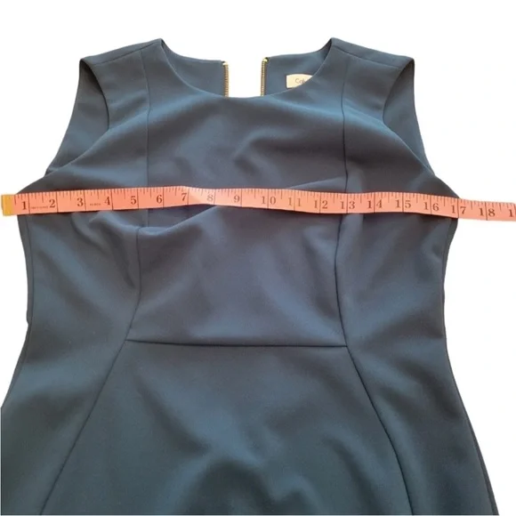 Calvin Klein Sleeveless Dress Size 4 NWT Dark Teal - Picture 3 of 6